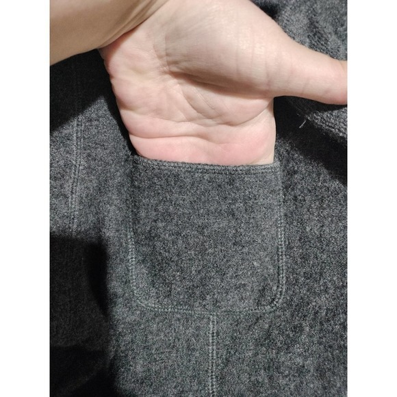 Bridgetown Collection gray 100% Wool button front sweater jacket woman LARGE - Picture 4 of 4